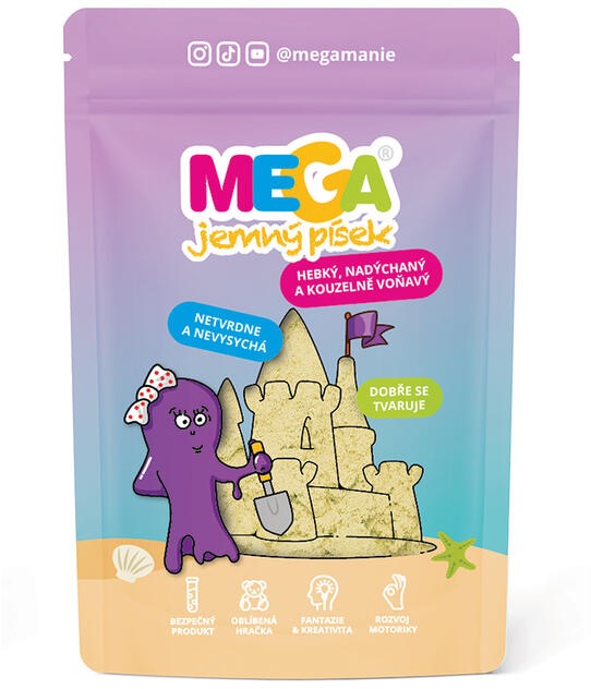 Megamánie MEGAjemný piesok žltý 90 g