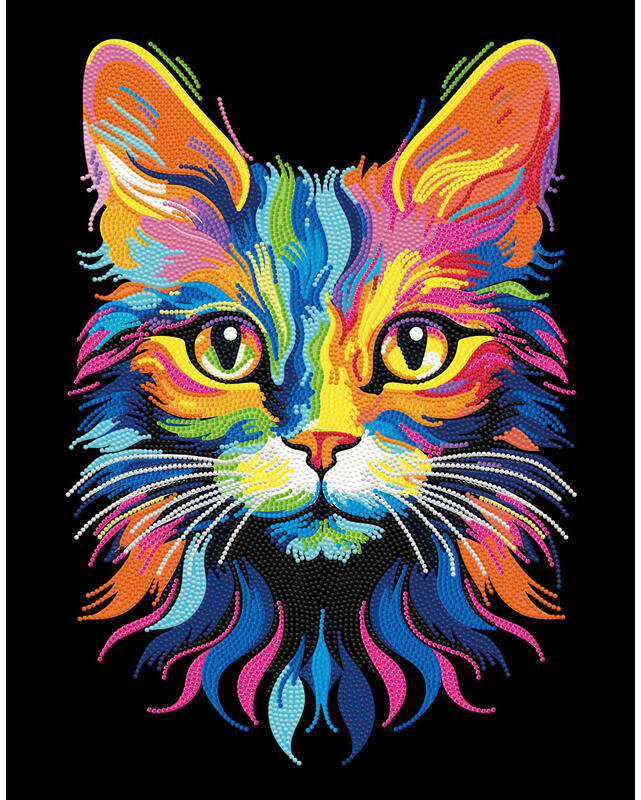 Diamond Dotz Neon Mačka