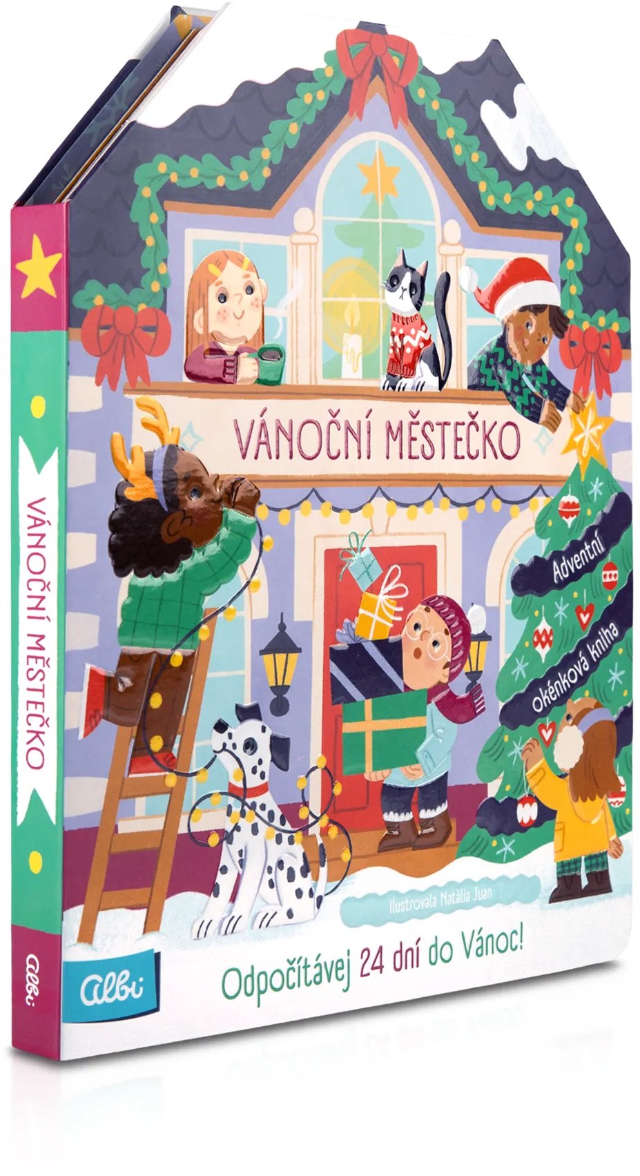 Vianočné mestečko – Adventná okienková kniha