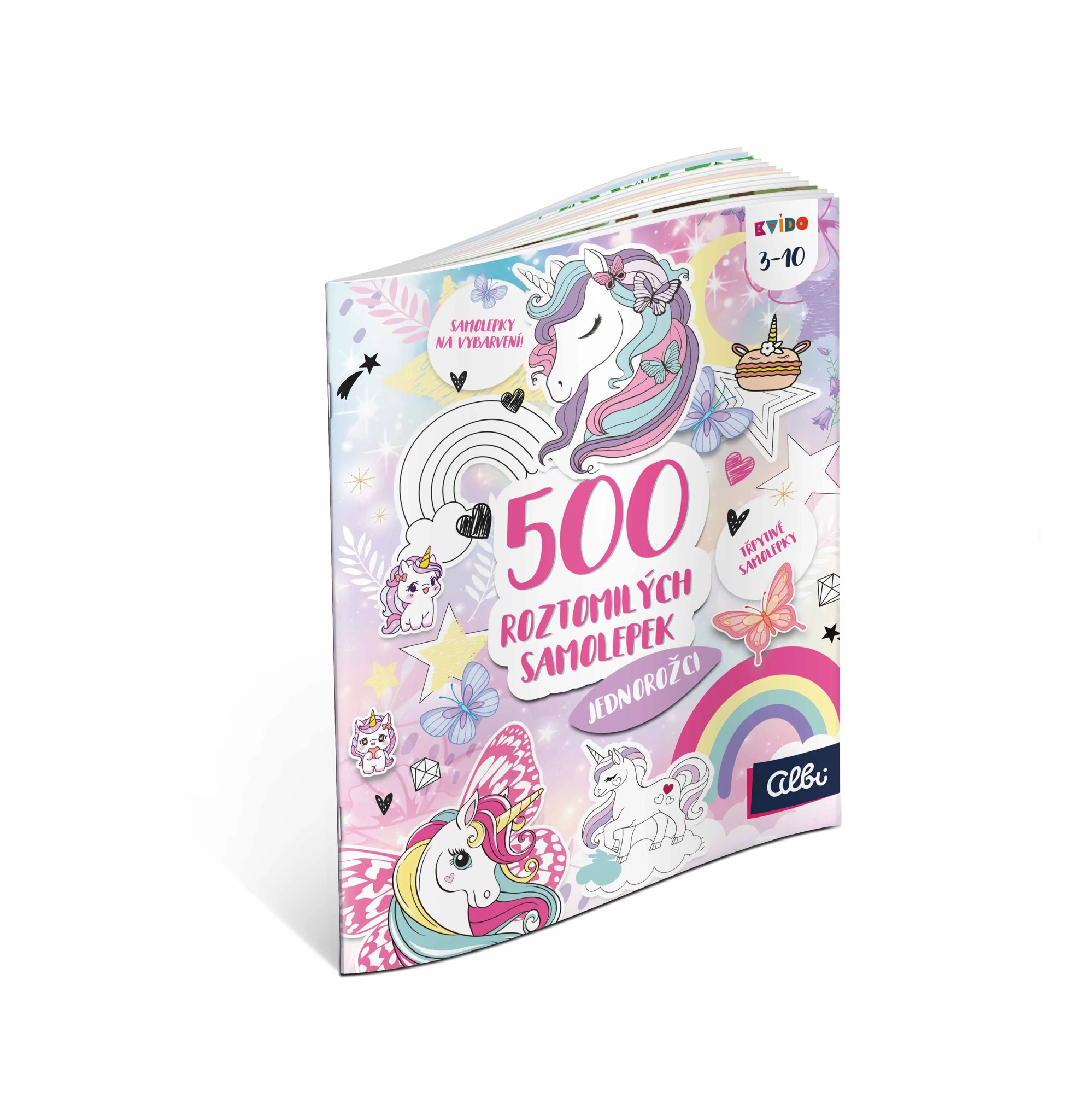 Kvído – 500 roztomilých samolepiek – Jednorožce