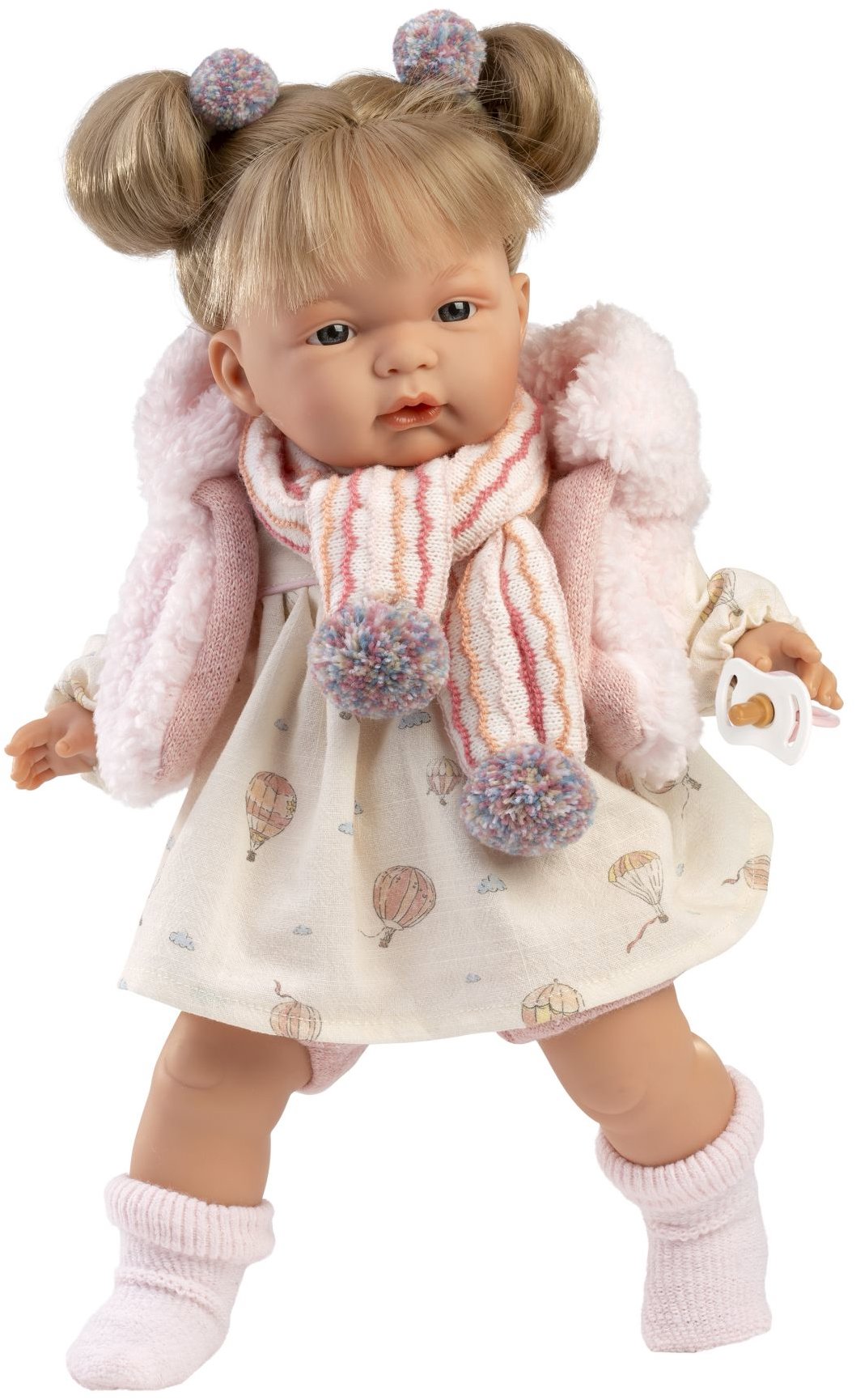 Llorens 38362 Joelle – reálne pôsobiaca so zvukmi a mäkkým látkovým telom – 38 cm