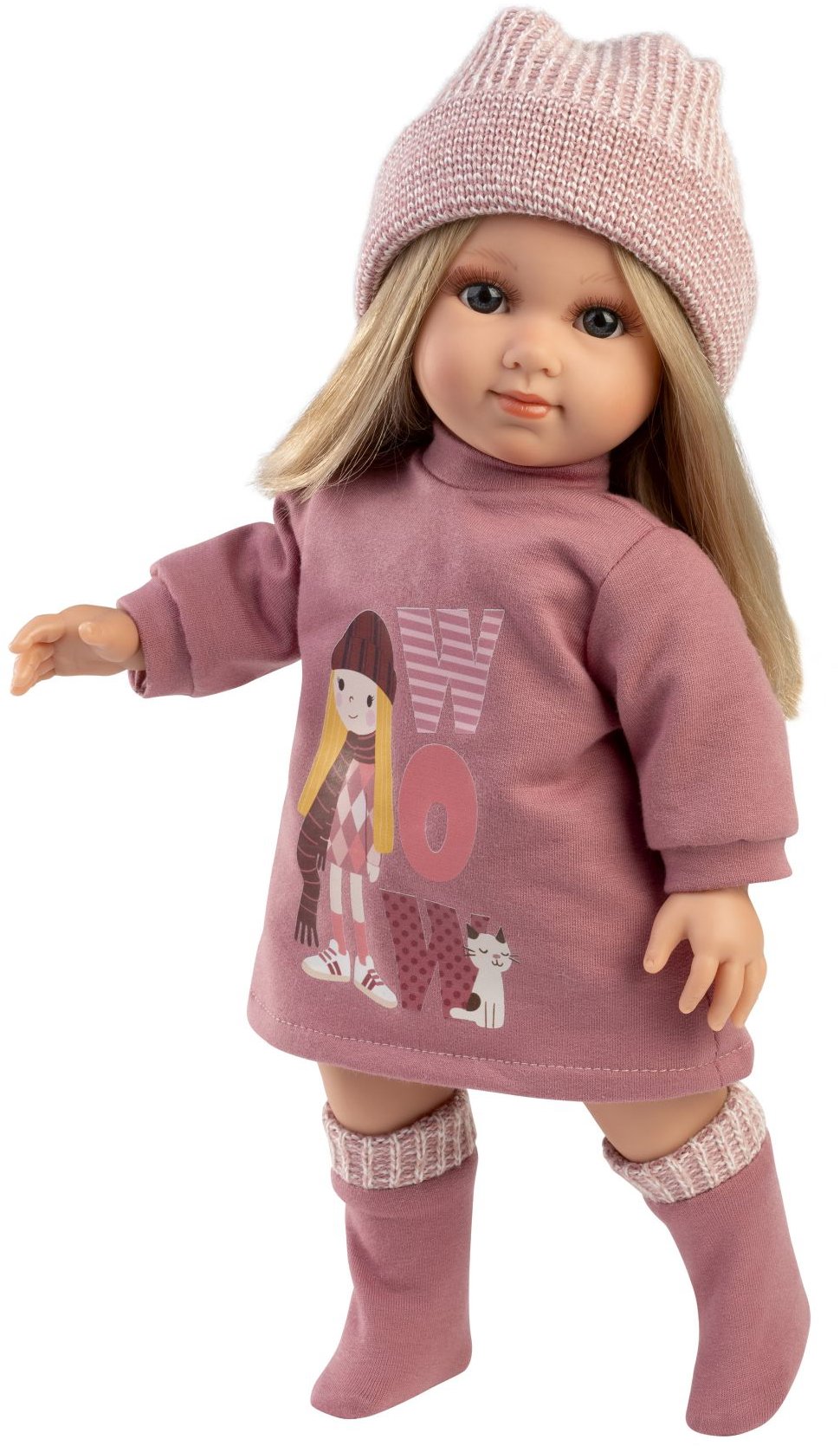 Llorens 53560 Elena – reálne pôsobiaca s mäkkým látkovým telom – 35 cm
