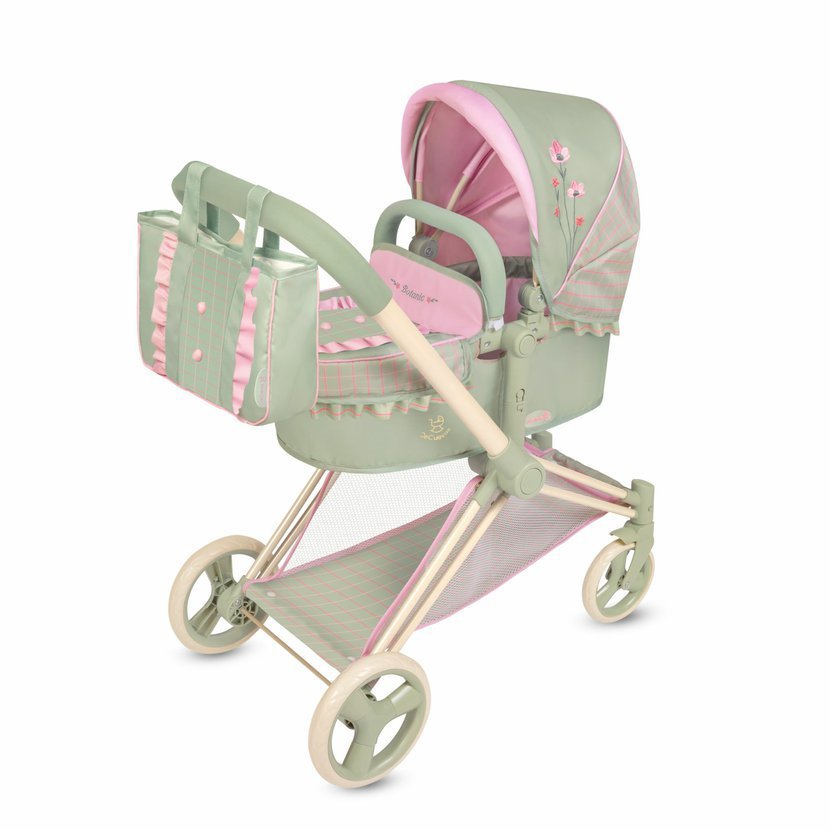 DeCuevas 81768 Skládací kočárek 3 v 1 s taškou Botanic 2026 – 73 cm