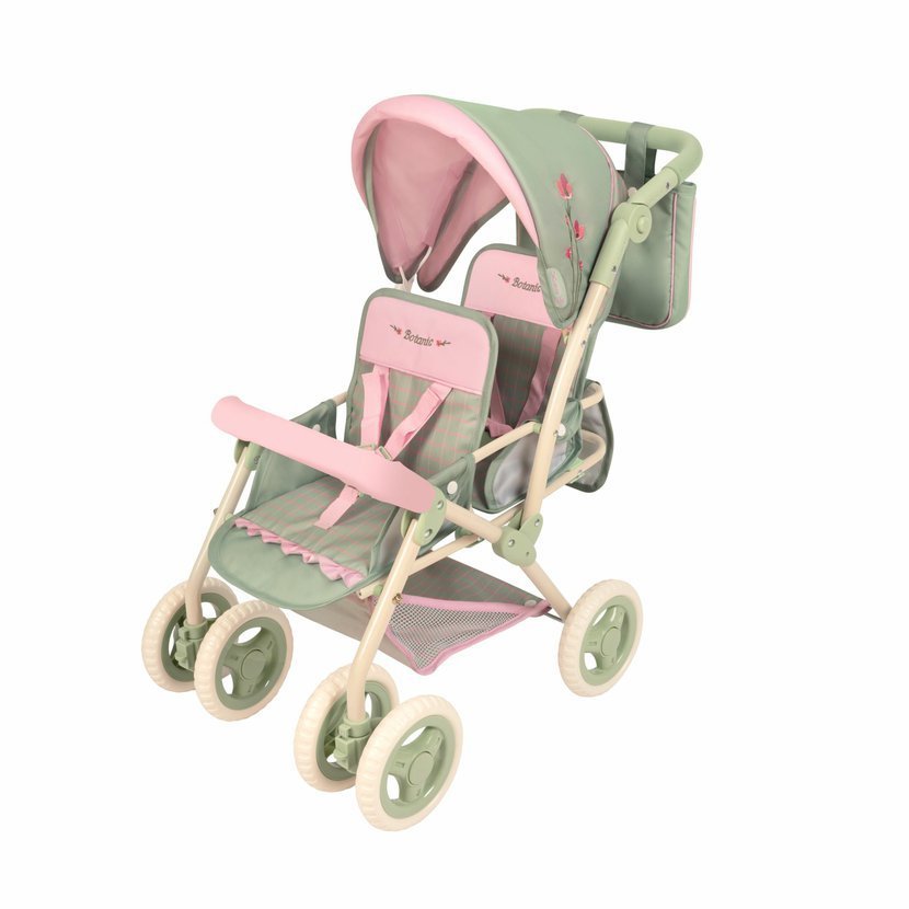 DeCuevas 90368 Skládací kočárek pro dvojčata s taškou Botanic 2026 – 72 cm