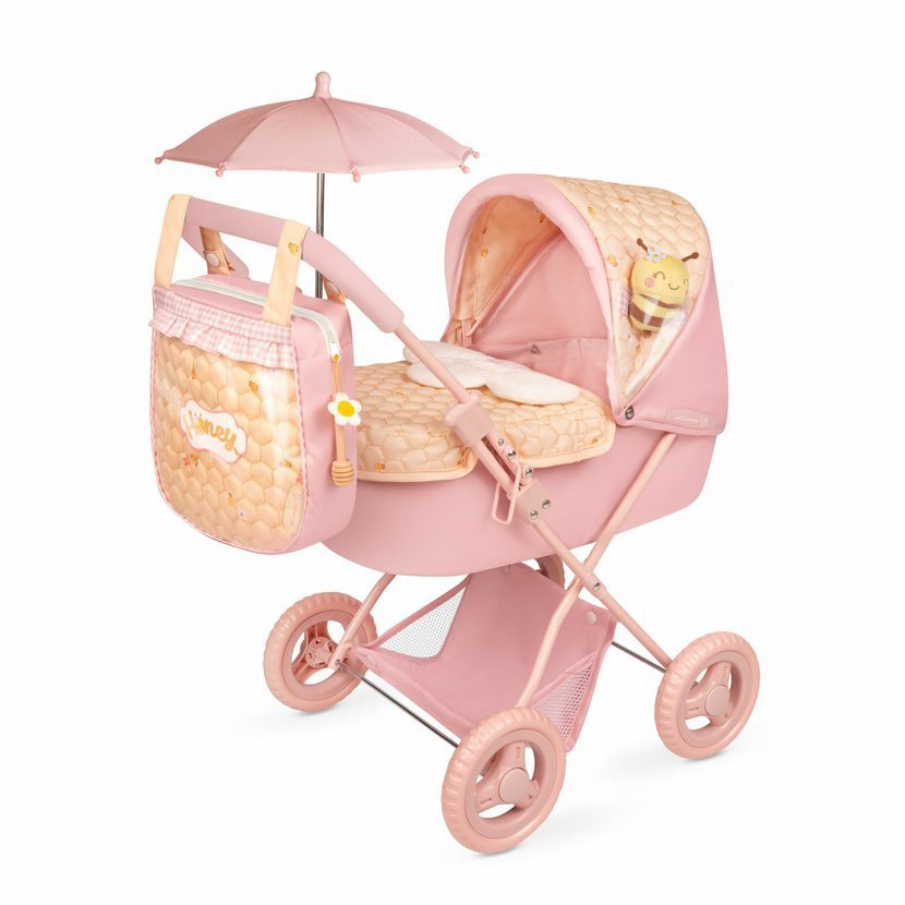 DeCuevas 85070 Skládací kočárek se slunečníkem a taškou Honey 2026 – 60 cm