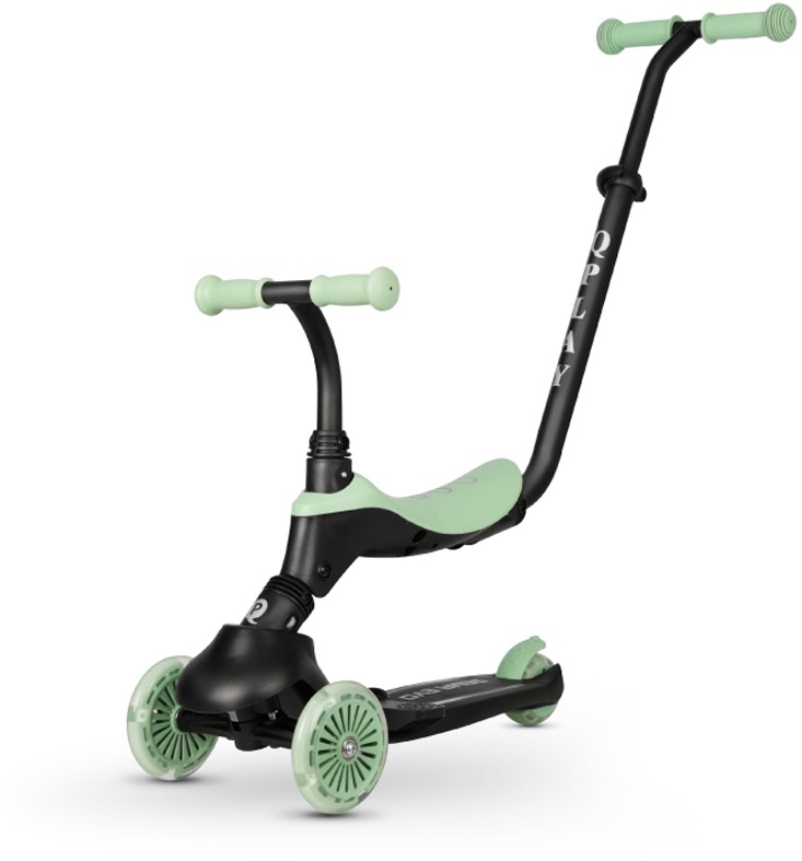 QPLAY Koloběžka / Odrážedlo Sema Evo Jade Green, věk 1 - 6 let