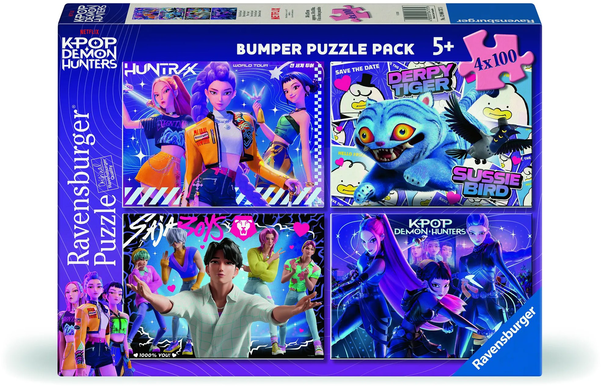 Ravensburger 120047575 K-Pop: Lovkyně démonů 4 × 100 dílků