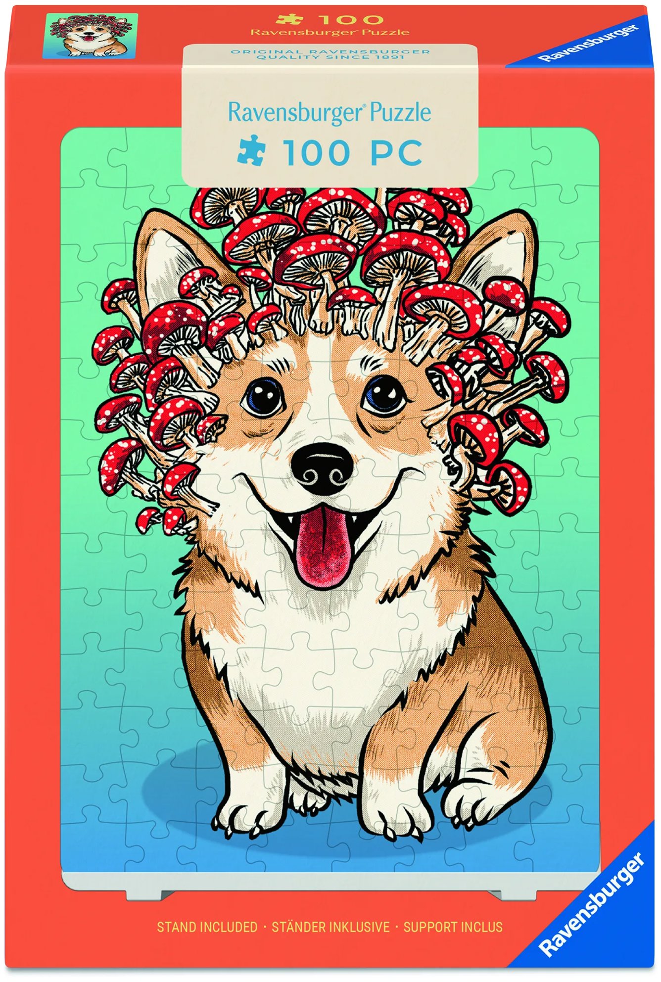 Ravensburger 120020431 Puzzle so stojanom: Corgi