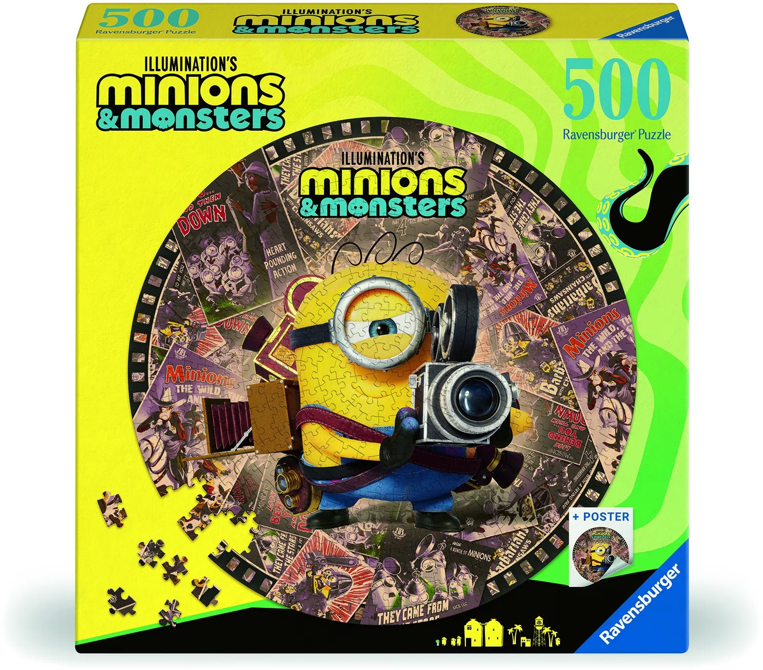 Ravensburger 120027256 Kruhové puzzle: Mimoni 3