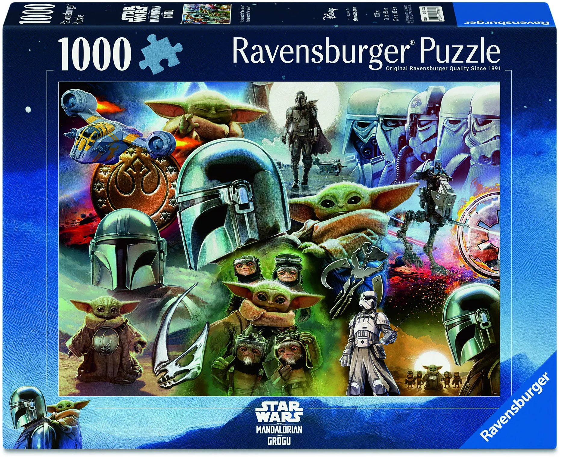 Ravensburger 120018308 Star Wars: Mandalorian a Grogu