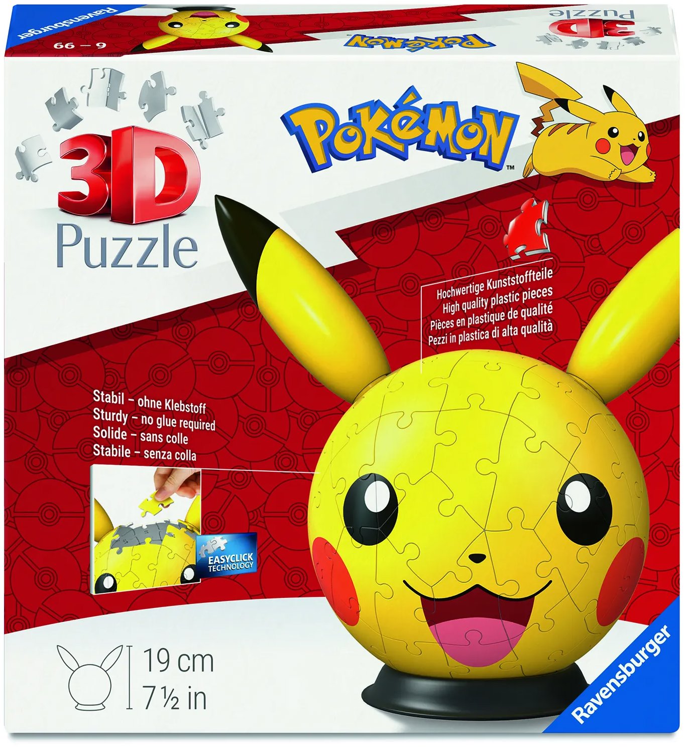 Ravensburger 120080763 Puzzle ball s ušima Pokémon