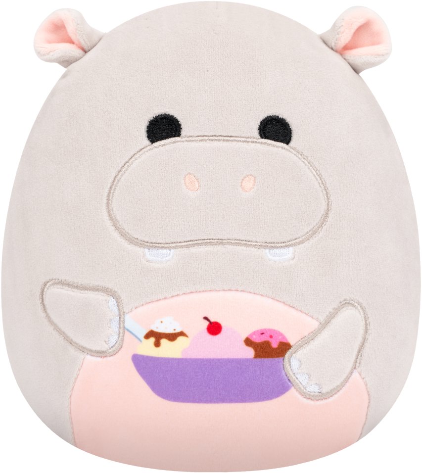 Squishmallows Sivý hroch so zmrzlinou Harrison
