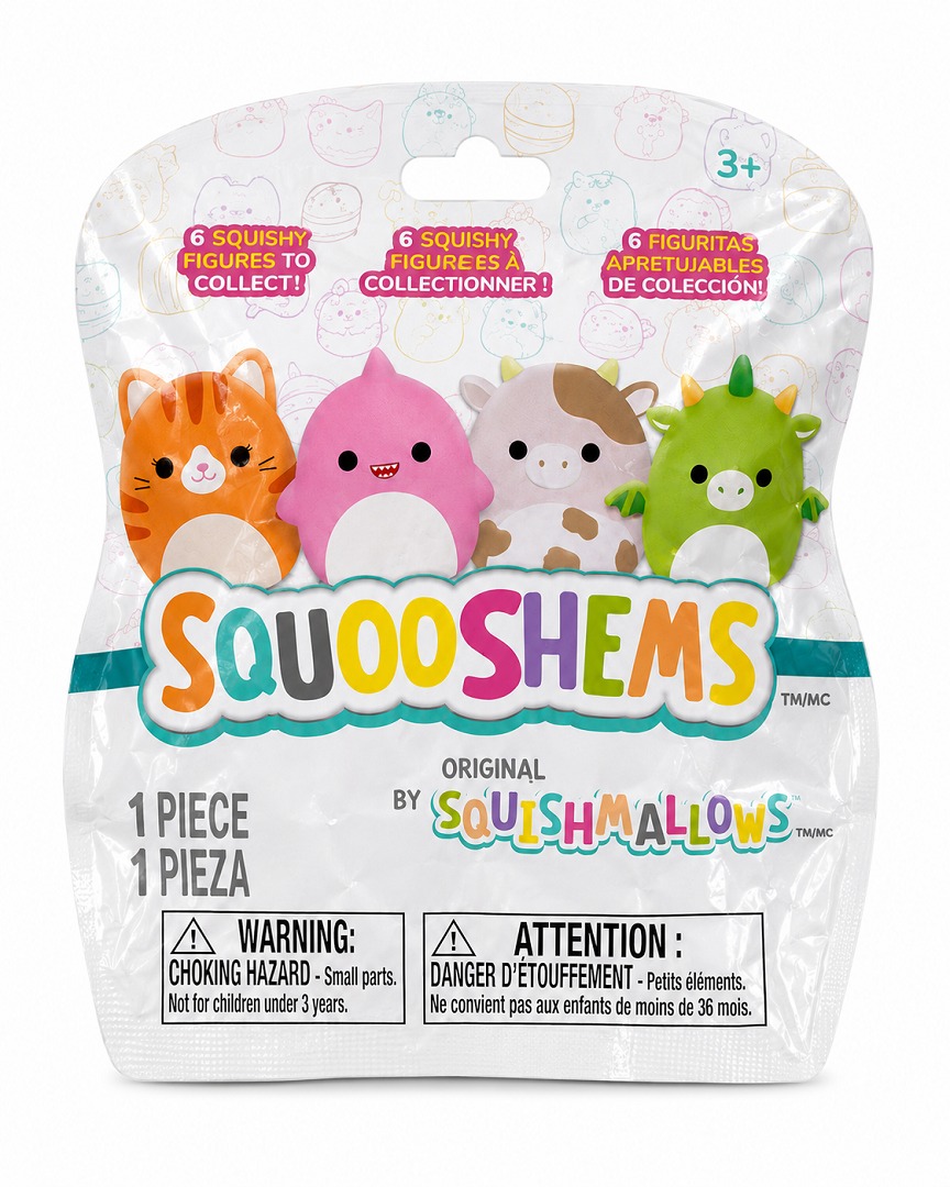 Squishmallows Squooshems Mystery antistres figurka Core Squad