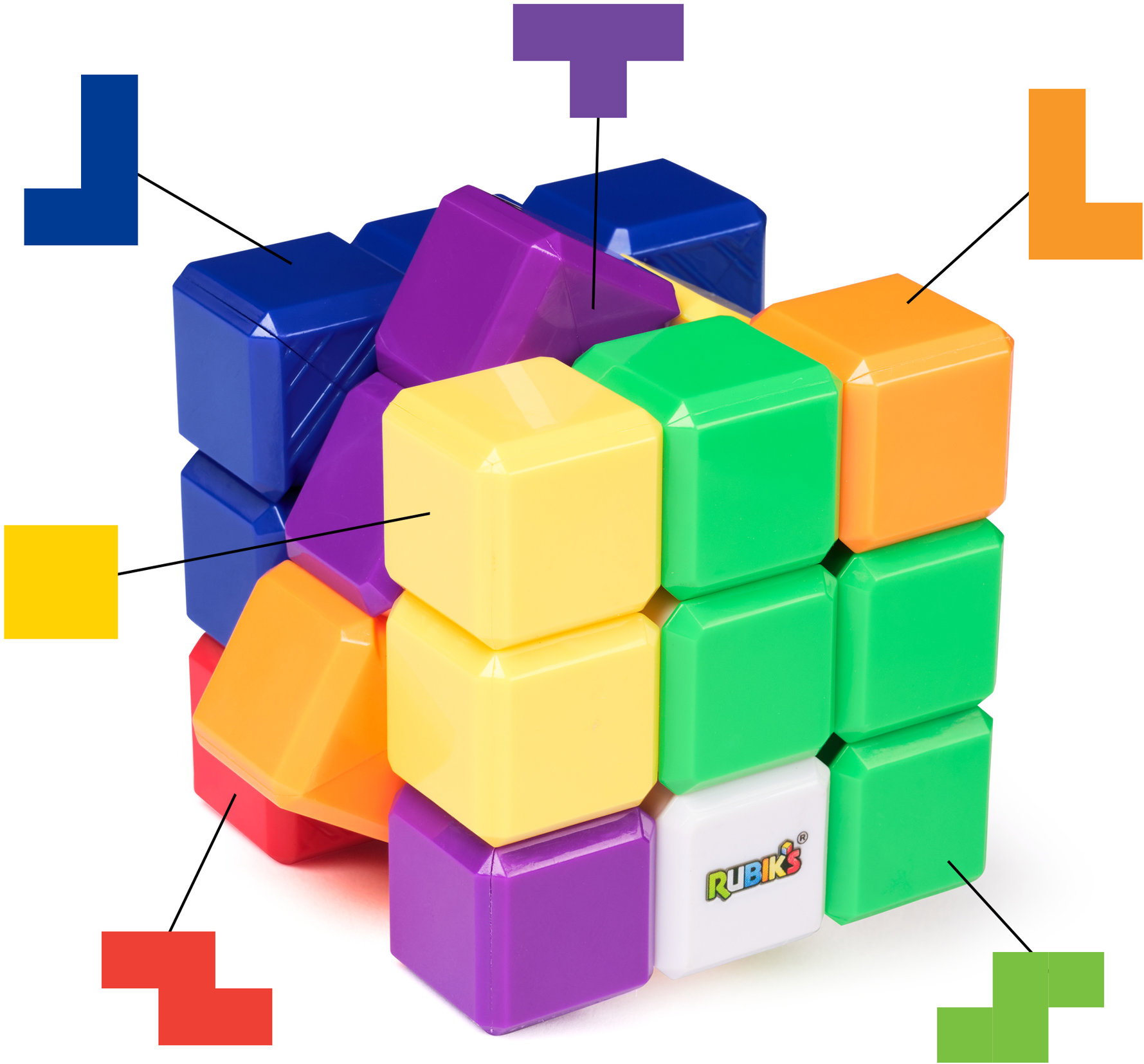 Spin Master – Rubikova kocka 3 × 3 Tetris