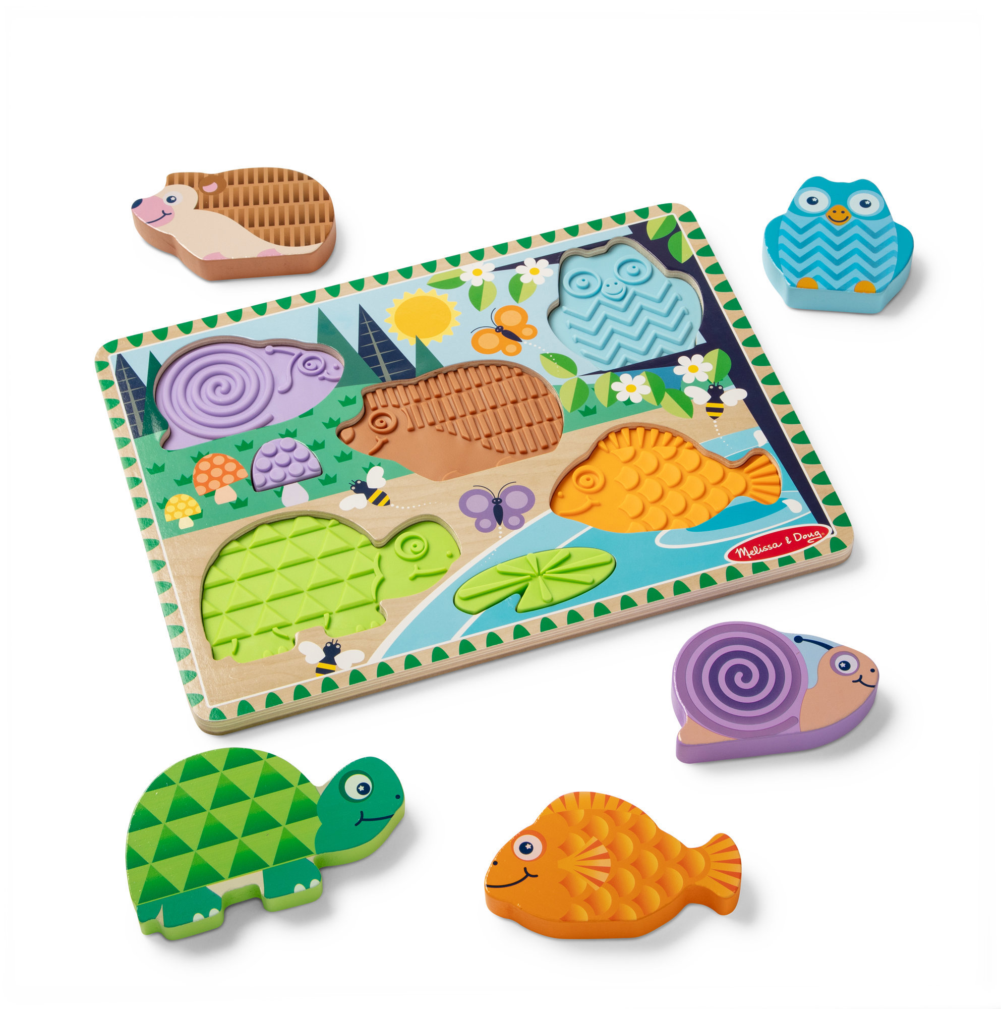 Melissa & Doug – Puzzle so zvieratkami a ich hmatovou stopou