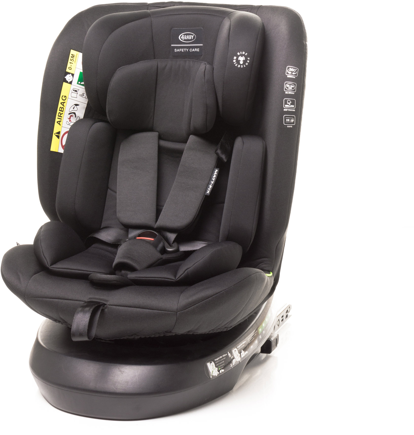 4Baby Matt-Fix Black (0 – 36 kg)