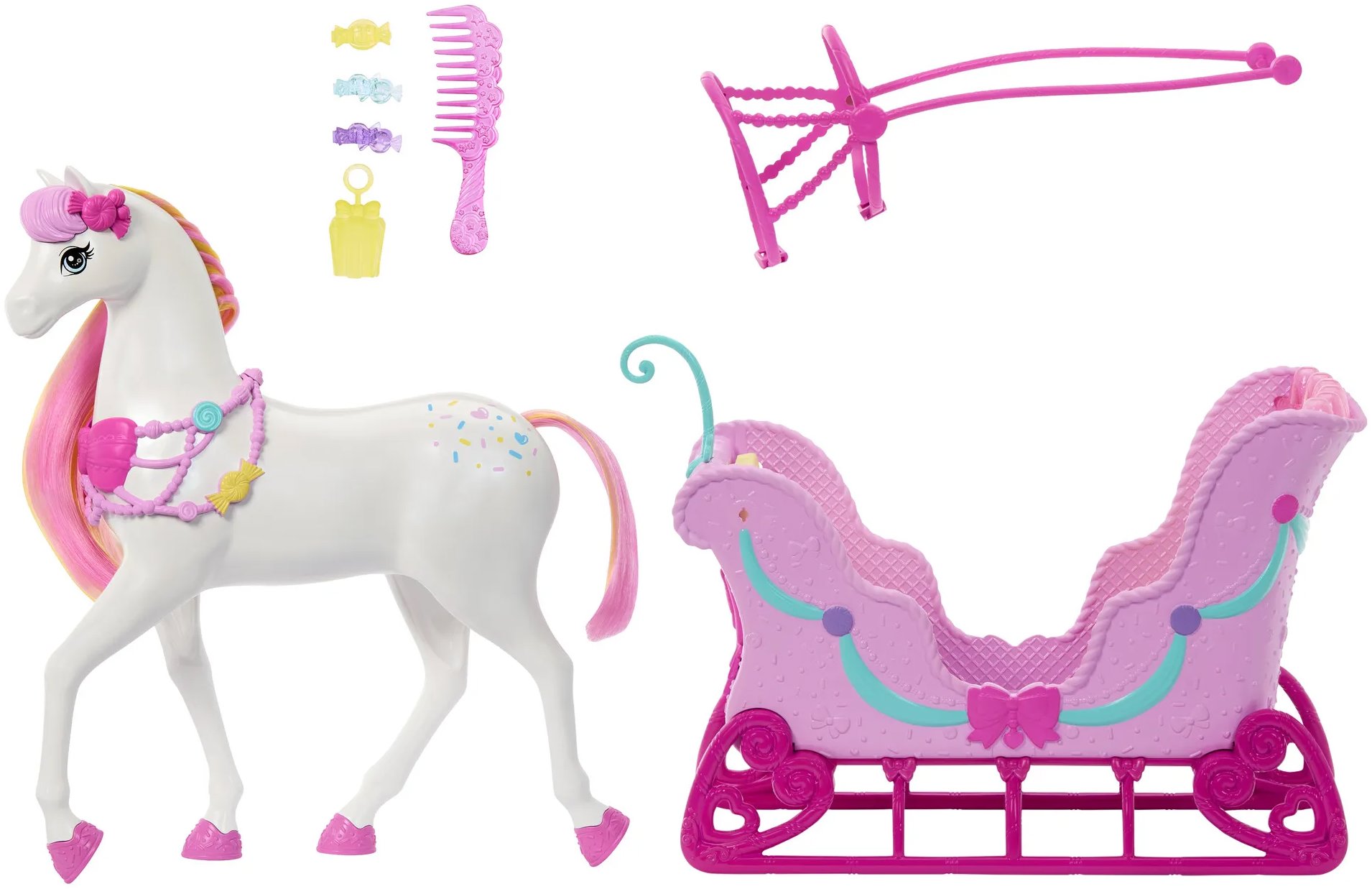 Barbie Luskáčik sane s koňom