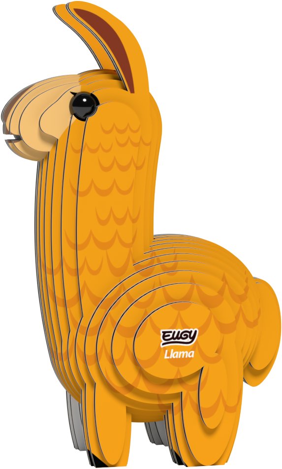 Eugy Lama 3D kartónová skladačka