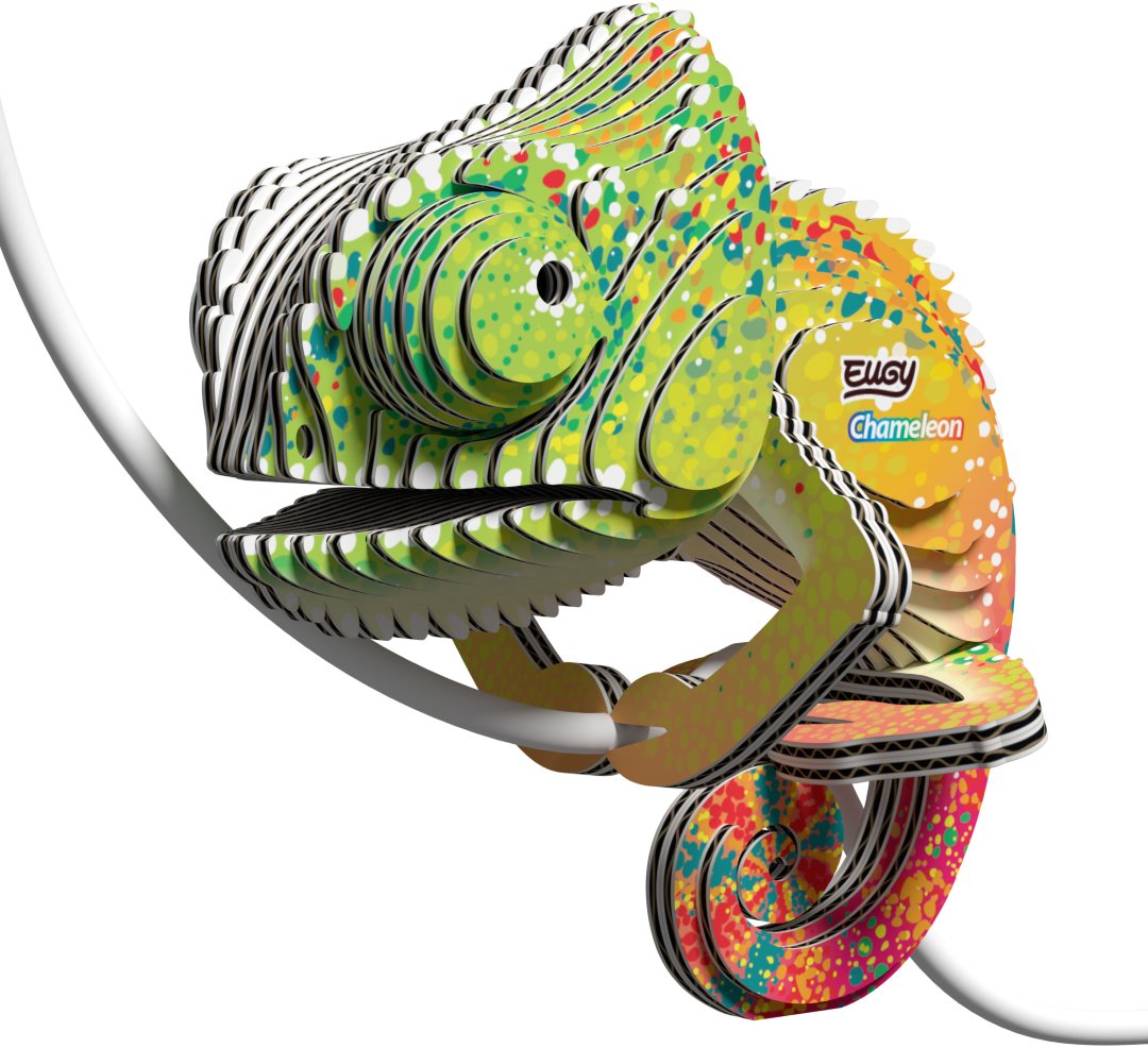 Eugy Chameleon 3D kartónová skladačka