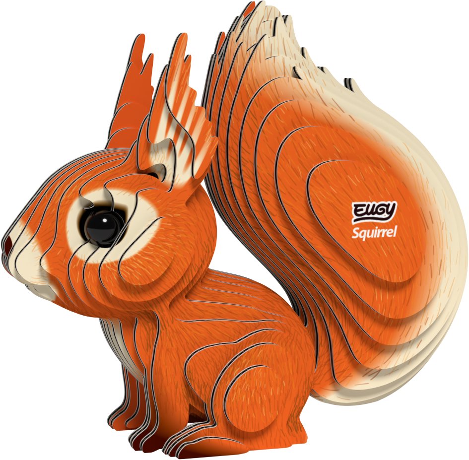 Eugy Veverička 3D kartónová skladačka