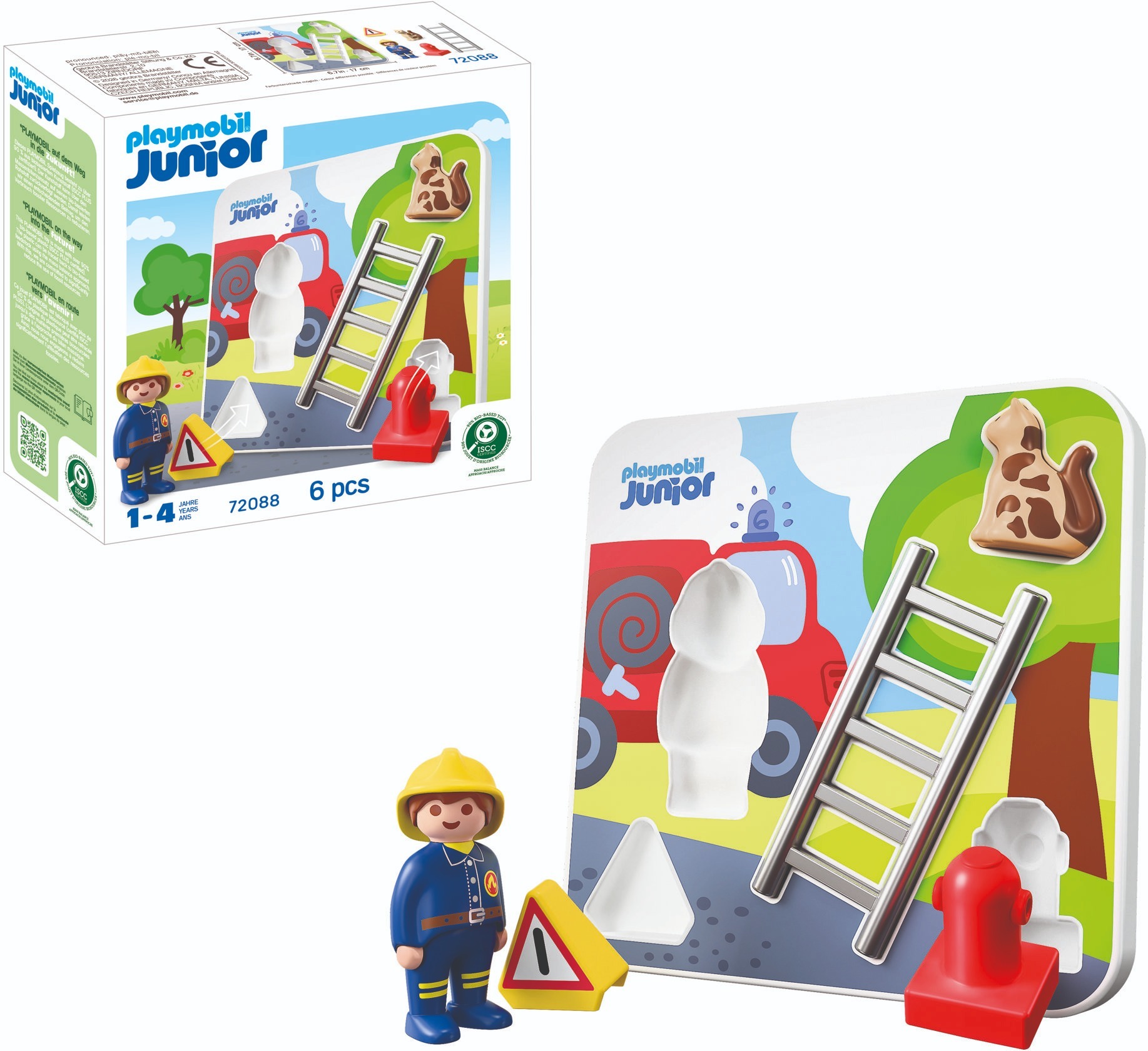Playmobil 72088 Junior: Vkladačka s hasičom