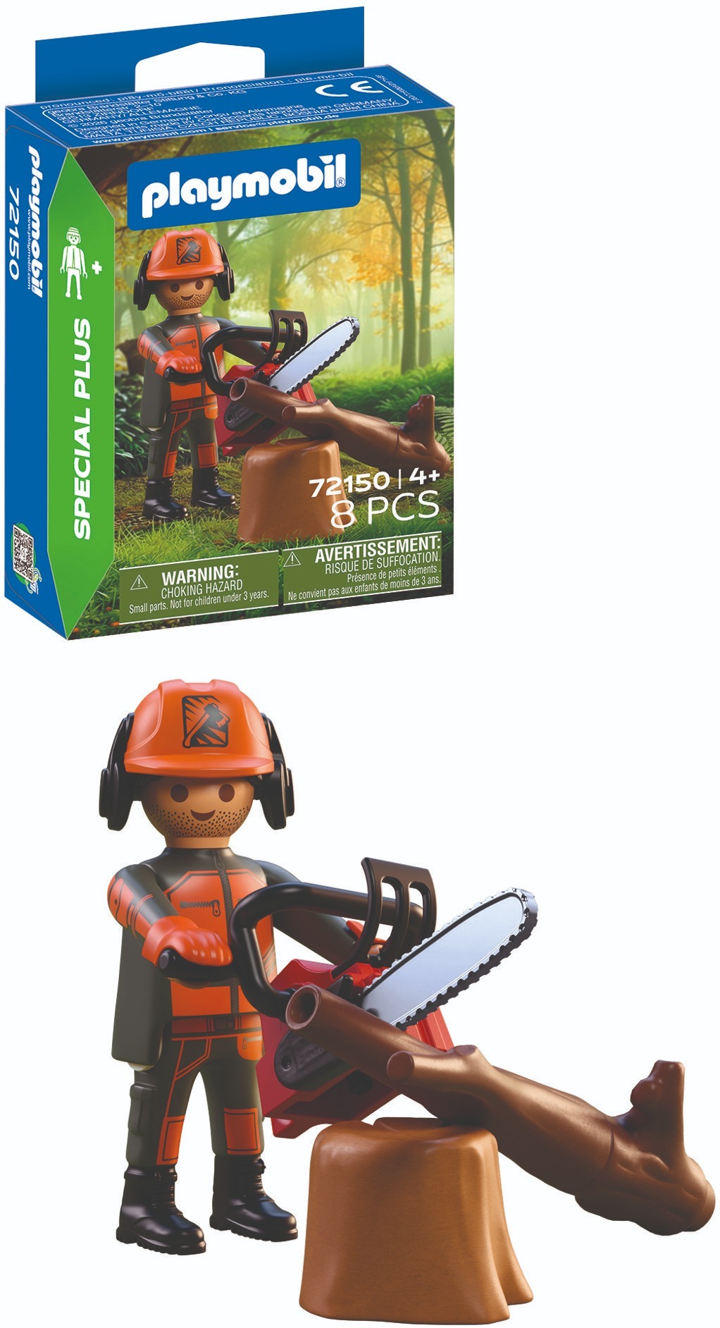 Playmobil 72150 Drevár s motorovou pílou