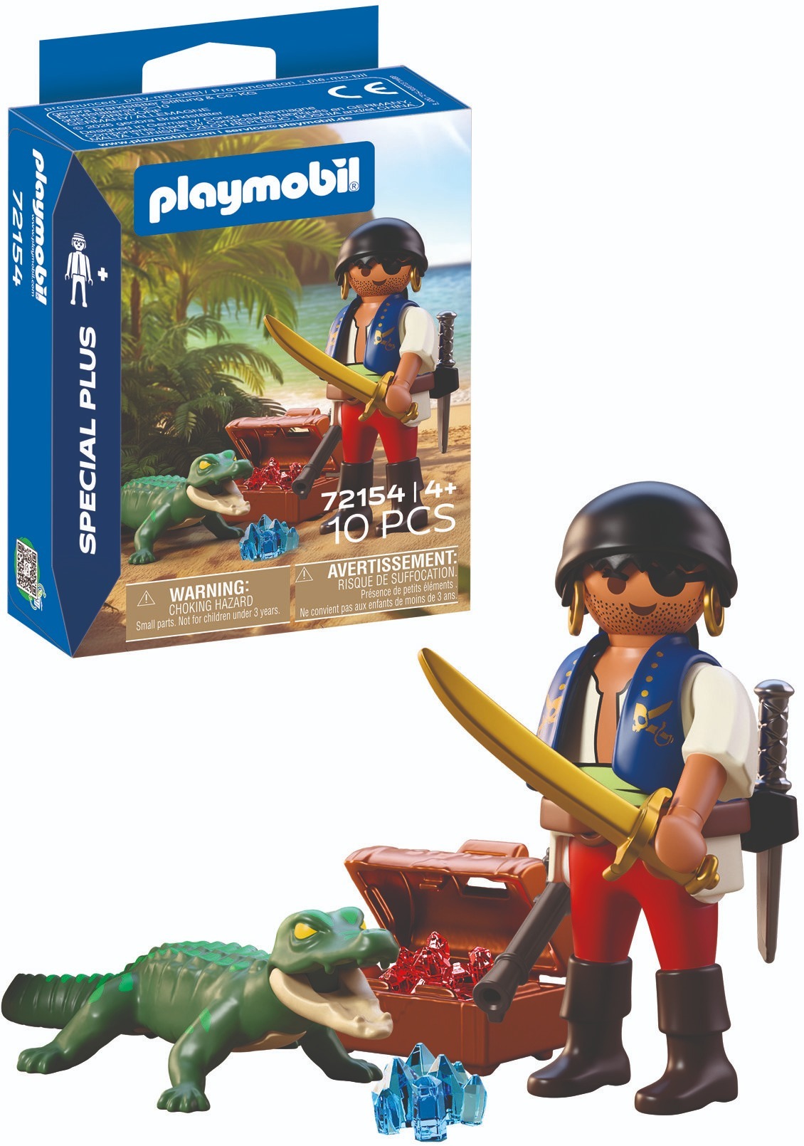 Playmobil 72154 Pirát s kajmanom