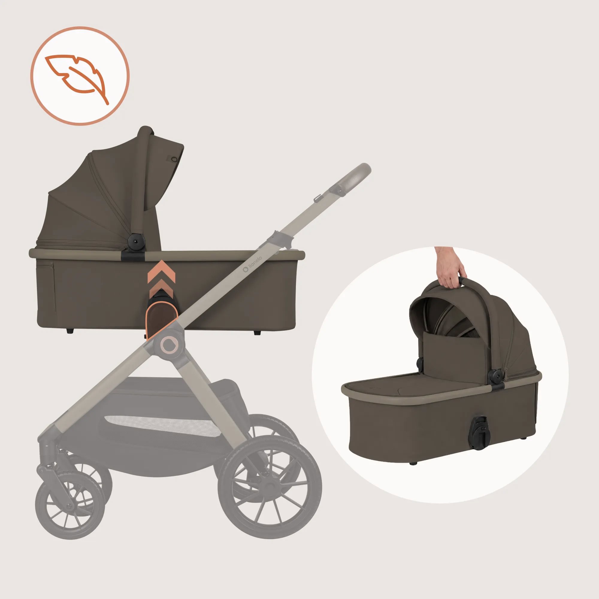 Lionelo Layla 3 v 1 Beige Taupe