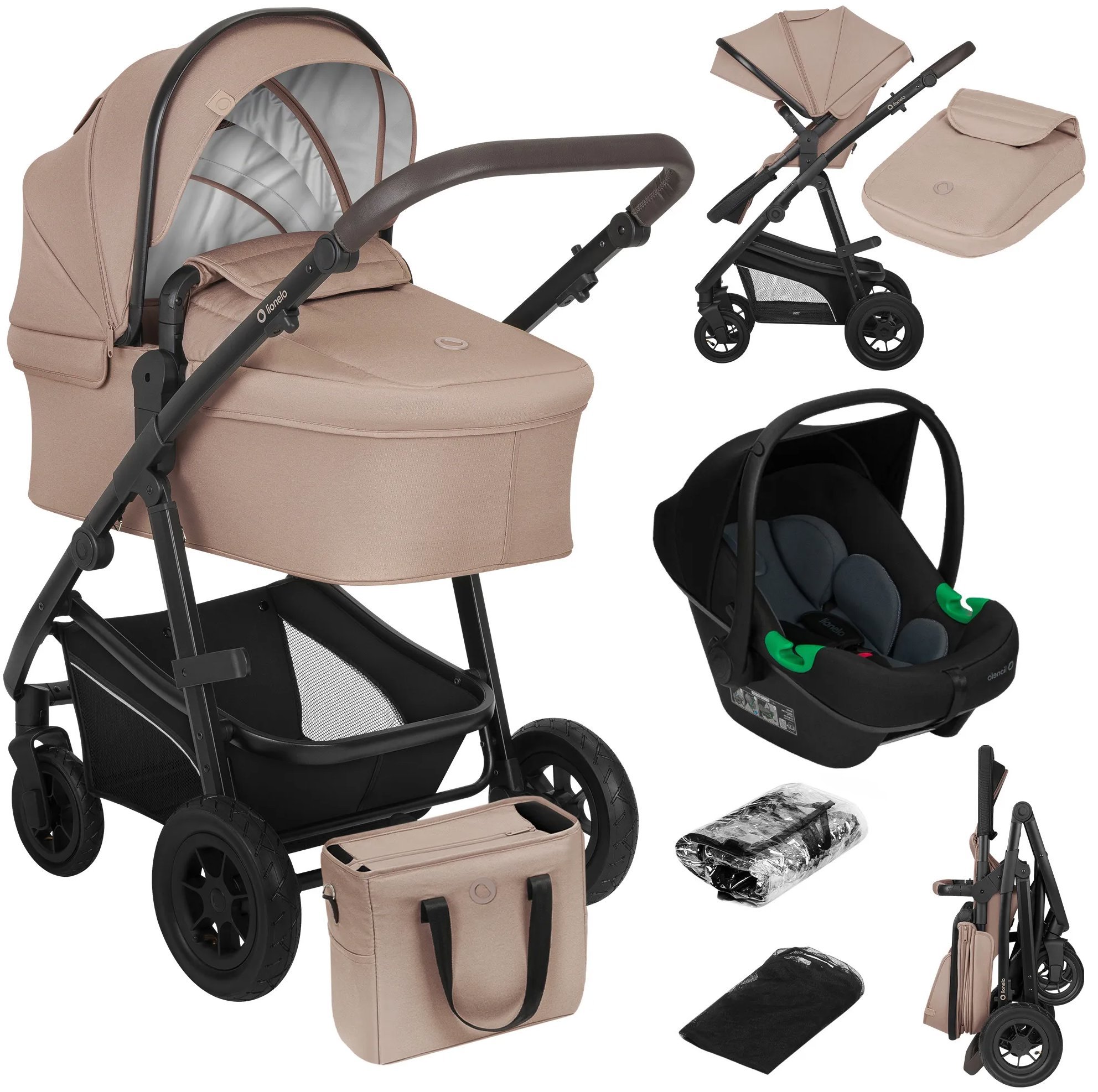 Lionelo Bianka 3 v 1 Beige Taupe