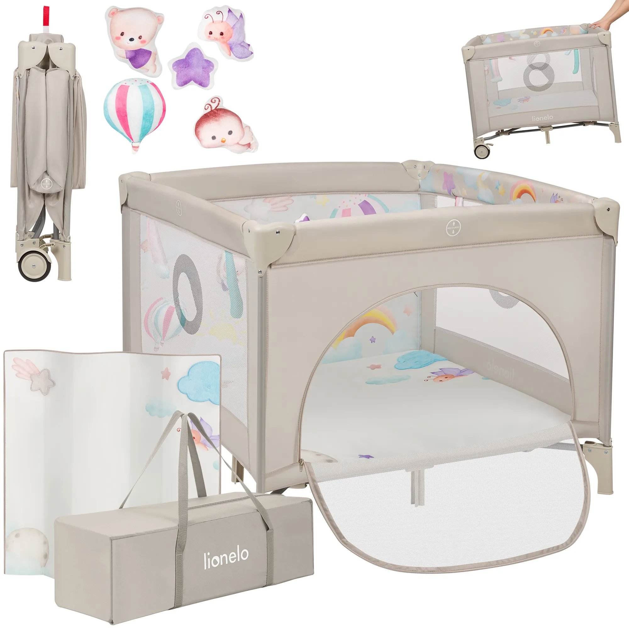 Lionelo Mille Plus Grey Beige