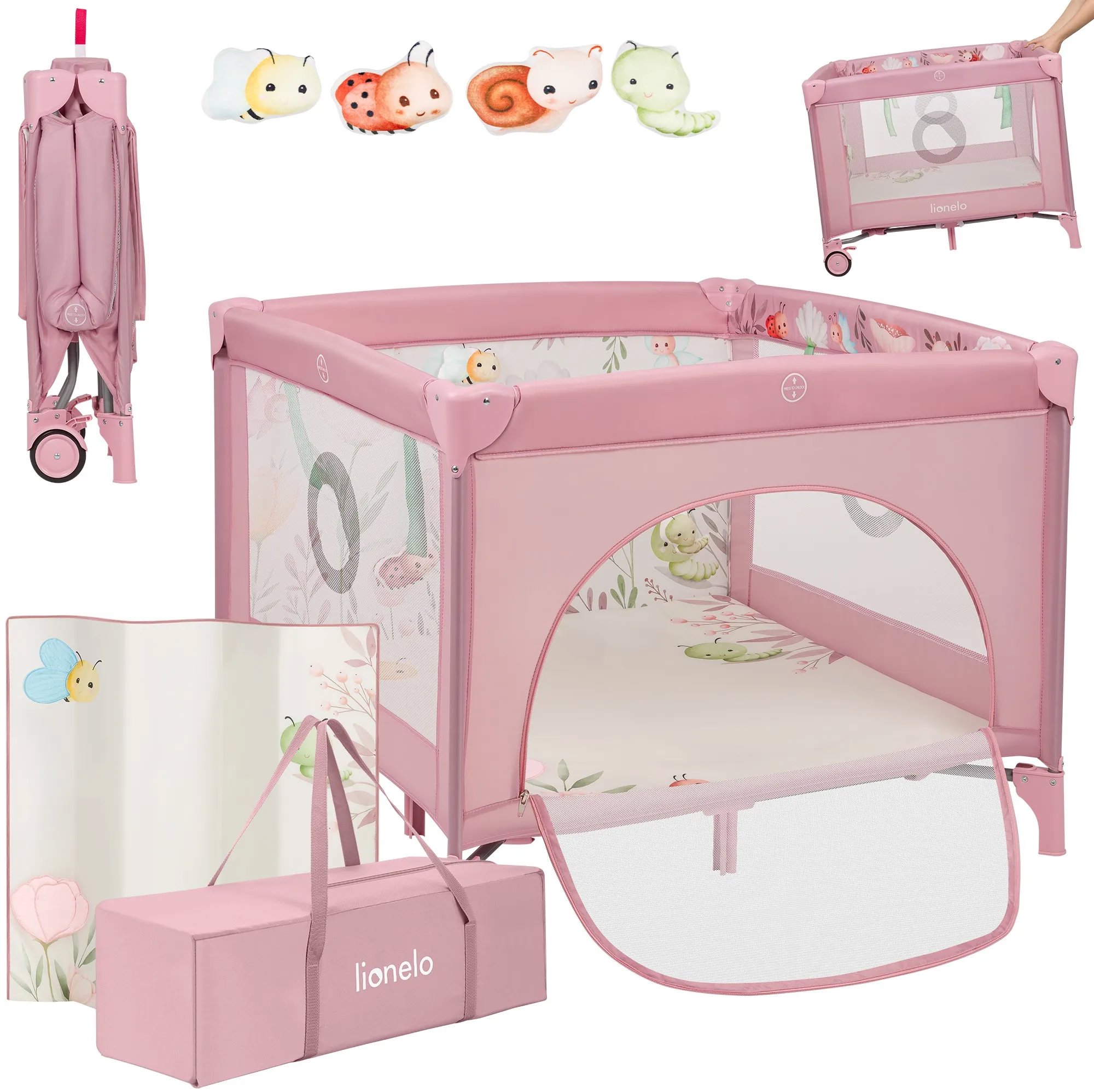 Lionelo Mille Plus Pink