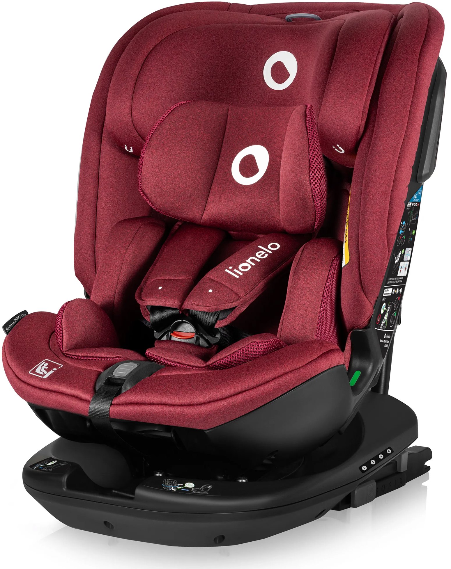 Lionelo Bastiaan Rwf i-Size Red Burgundy