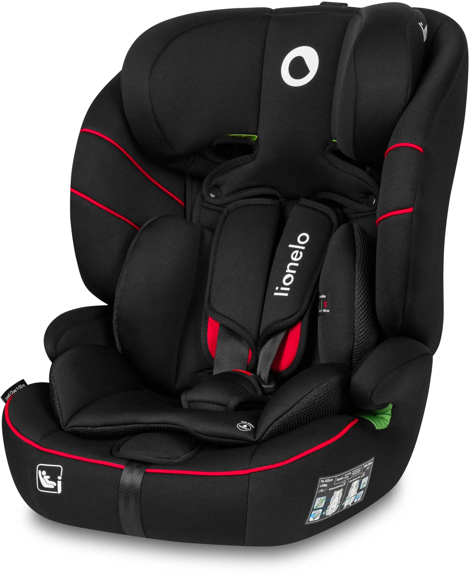 Lionelo Levi i-Size Sporty Black