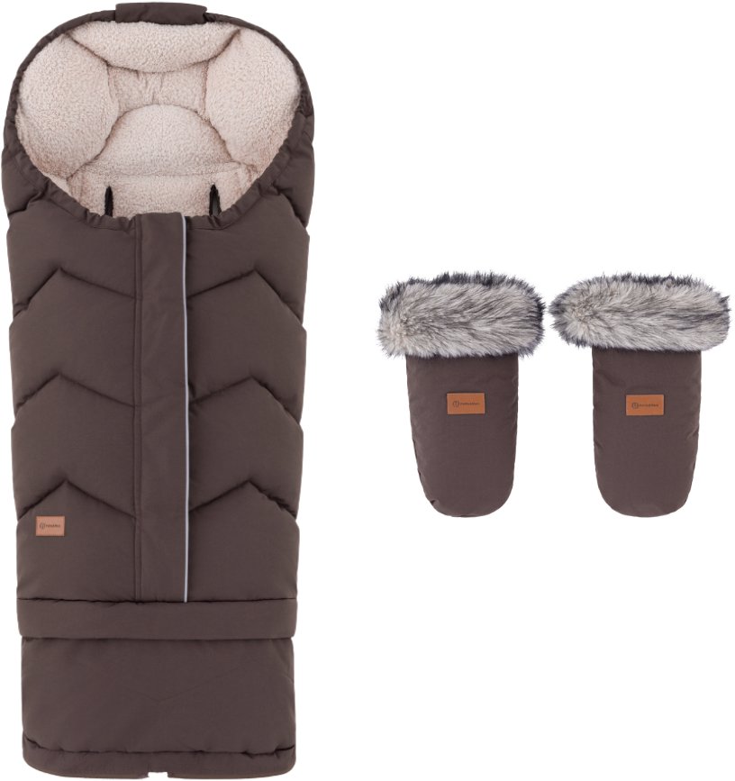 PETITE&MARS Hygge 4 v 1 Rich Brown + Rukávnik Fjora Rich Brown