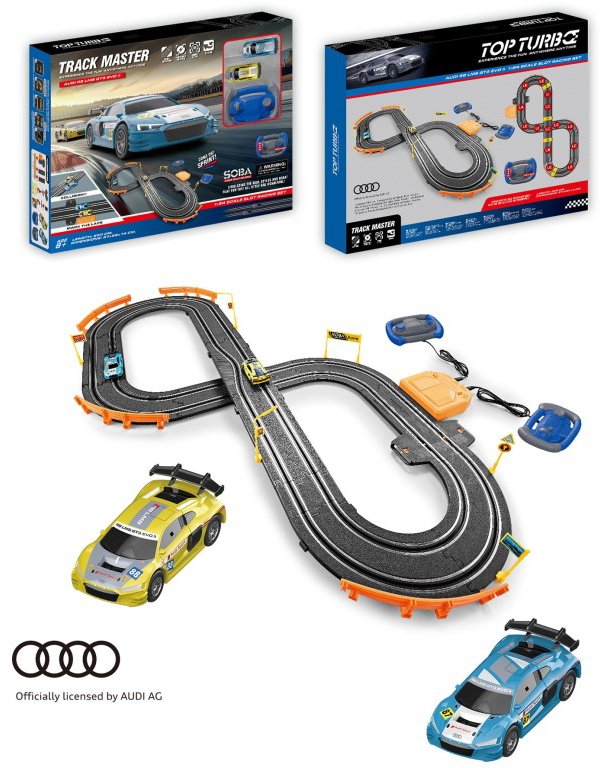 Autodráha s licenciou Audi, na batérie, 97 × 66 cm