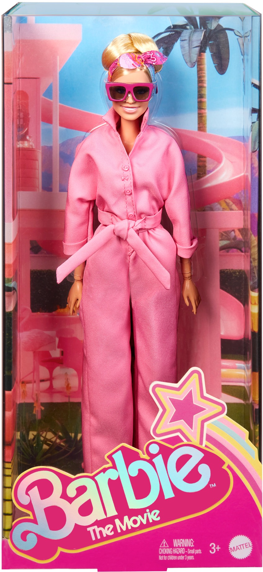 Barbie Barbie v ružovom filmovom overale