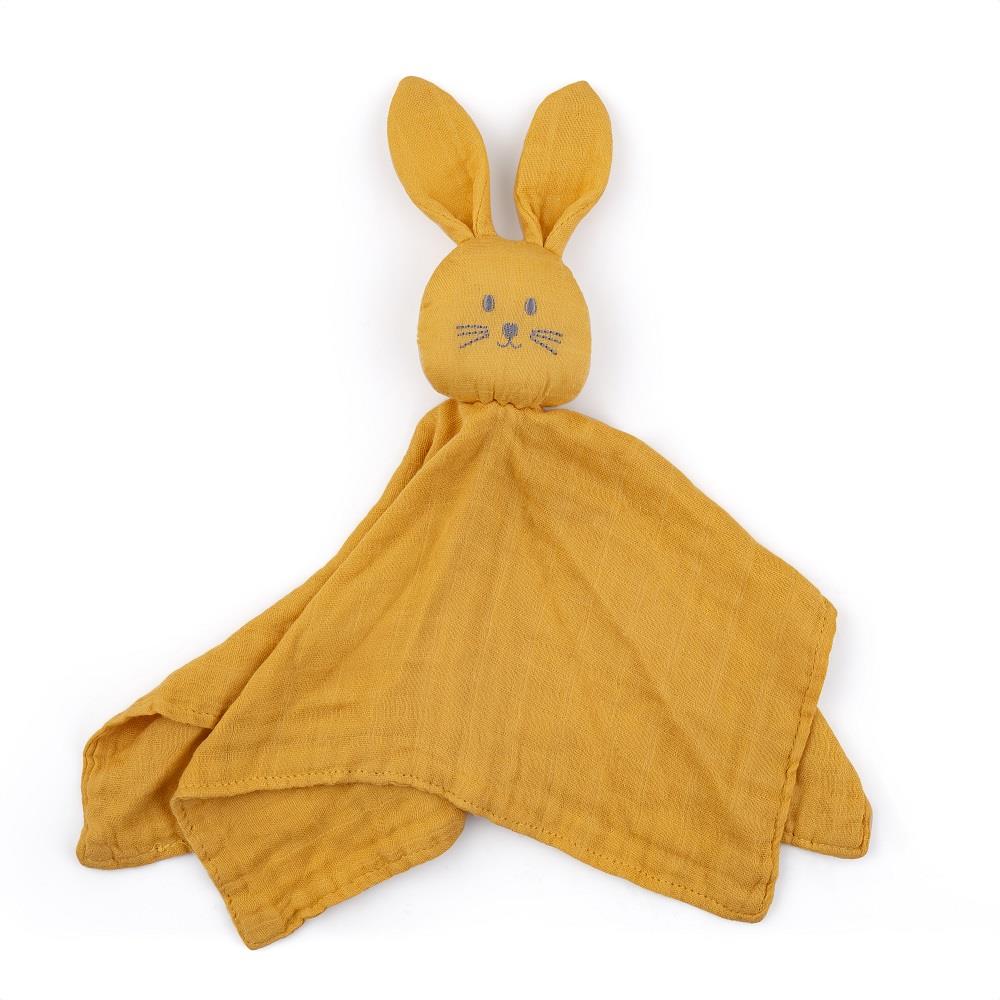 PETITE&MARS Bambusový mušelínový maznáčik Hugo Intense Ochre