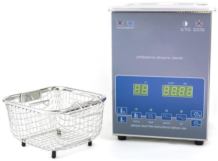 Shesto ultrazvuková čistička s ohrevom 2 l