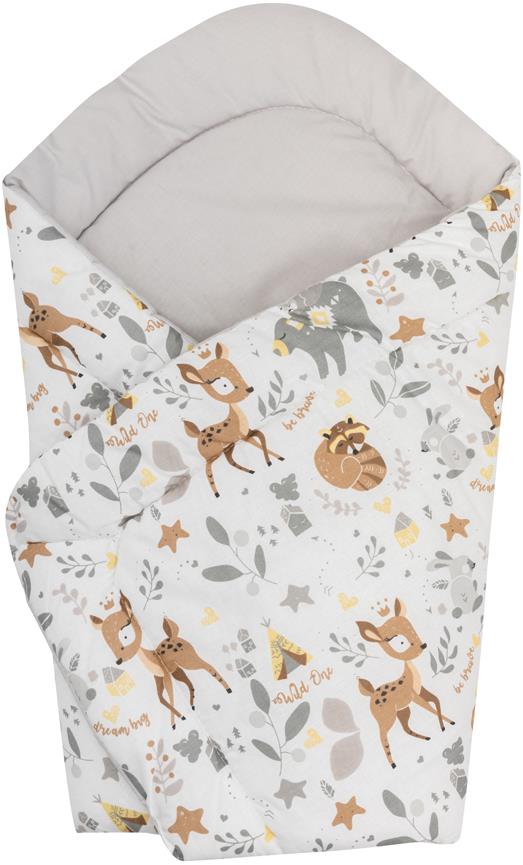 Bomimi Rýchlozavinovačka soft obojstranná zvieratká béžová