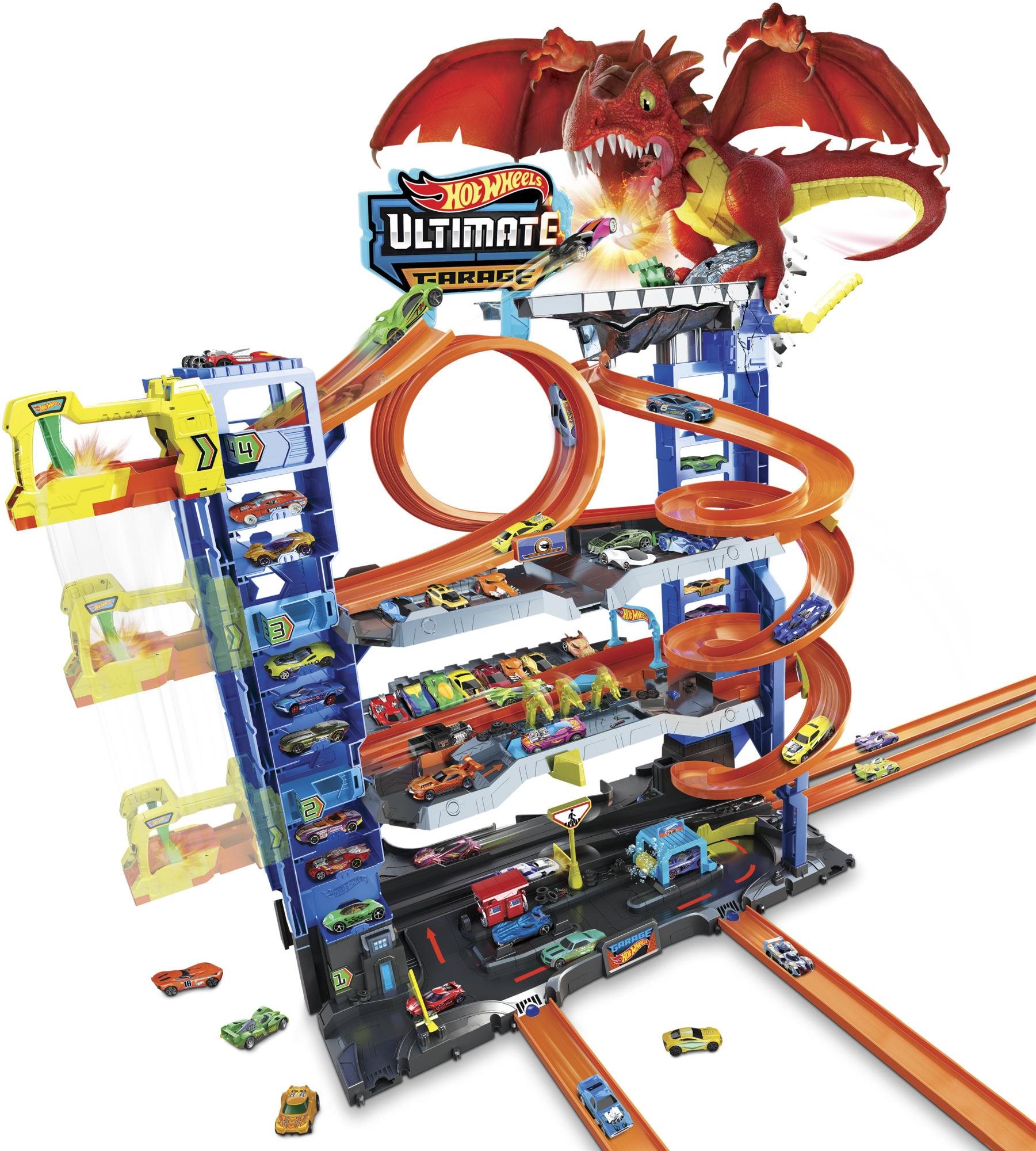 Hot Wheels City Garáž s drakom