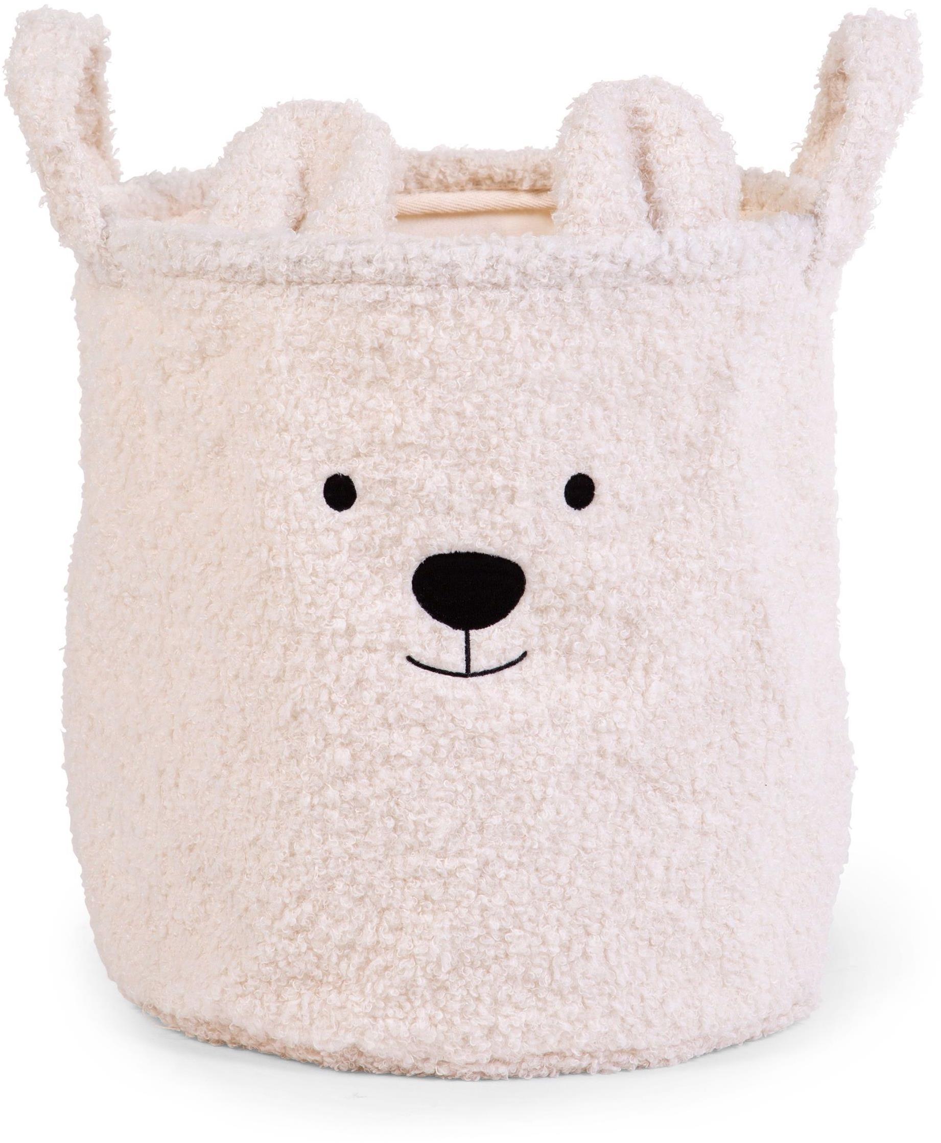 Kôš na hračky Teddy Off White 30 × 30 × 30 cm
