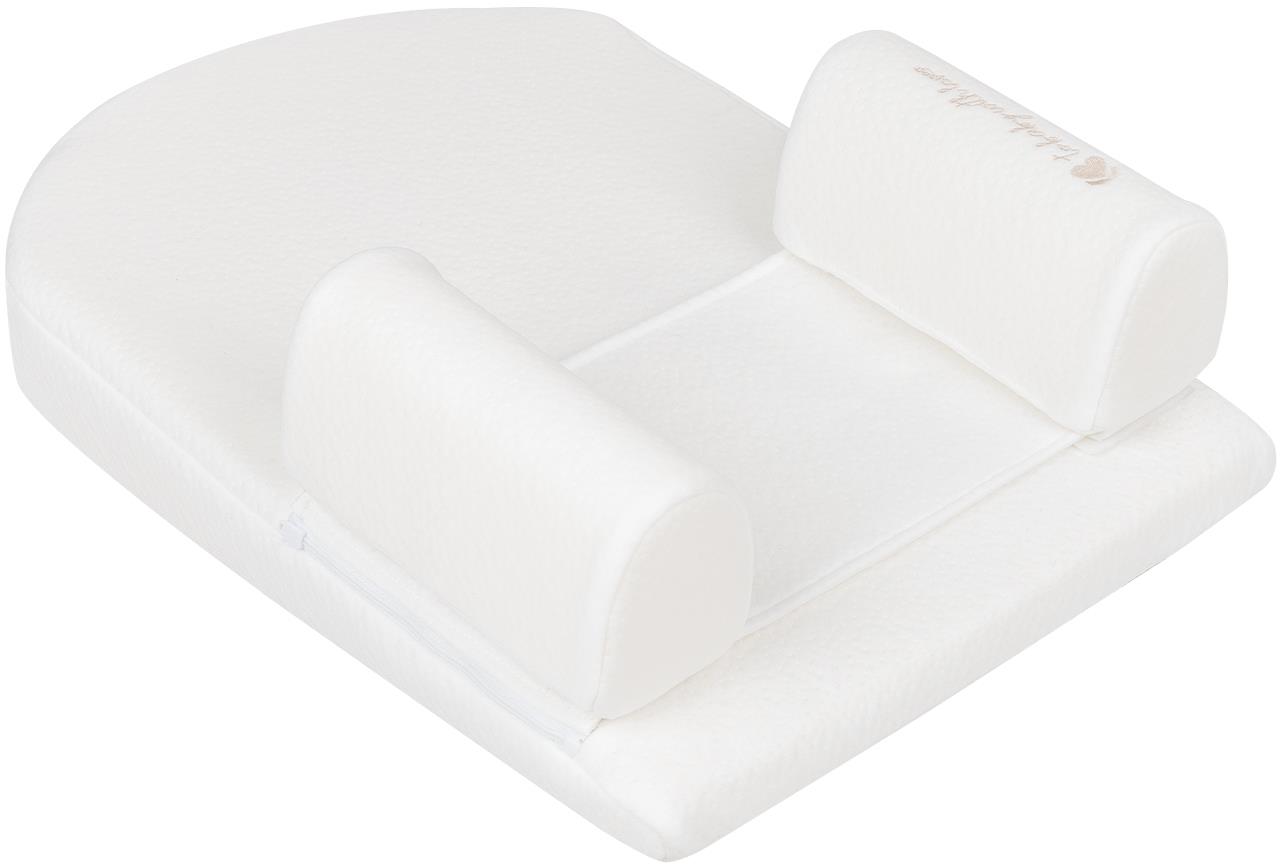 KikkaBoo Polohovacia podložka klinová Airknit White