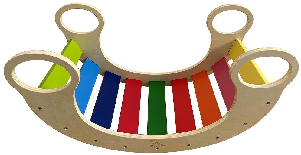Dvěděti Montessori dúhová hojdačka