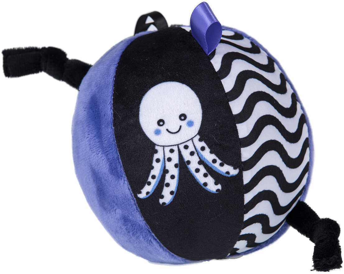 Gagagu Plyšová hrkálka s guľôčkou 15 cm