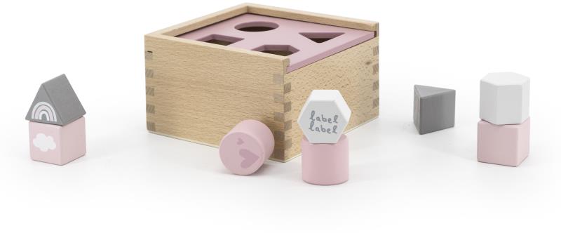 Label Label Vkladačka tvarov ružová