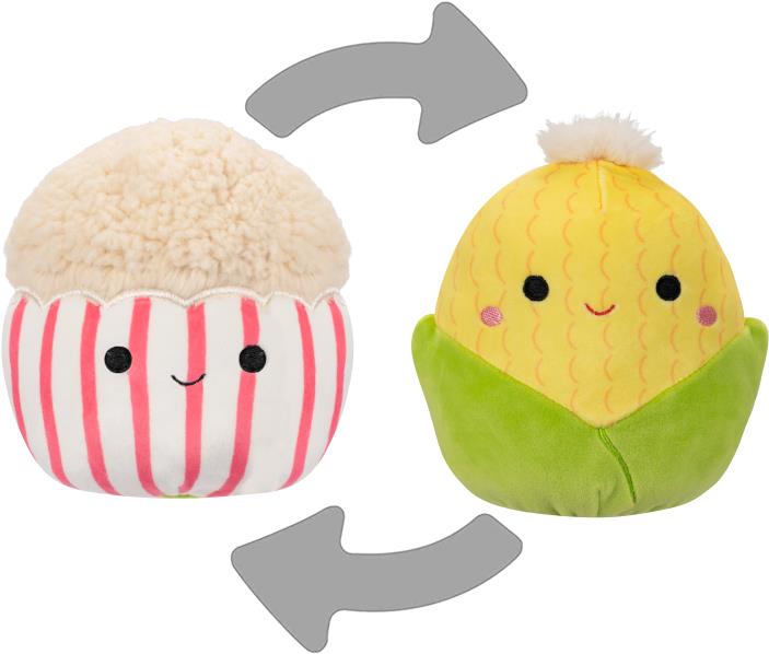 Squishmallows 2 v 1 Kukurica Conrad a popcorn Arnel
