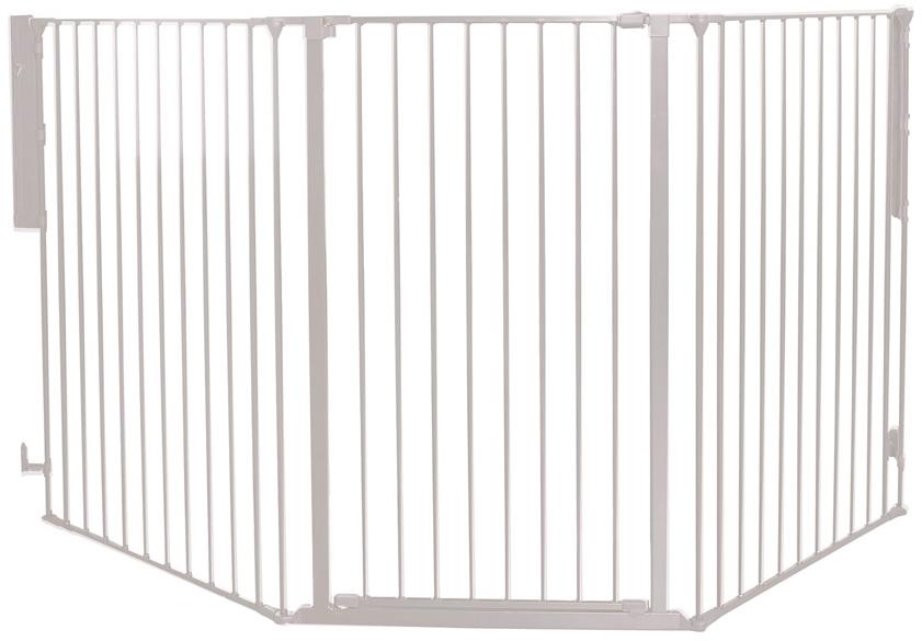 BabyDan DogSpace Rocky L extra vysoká 105 cm biela