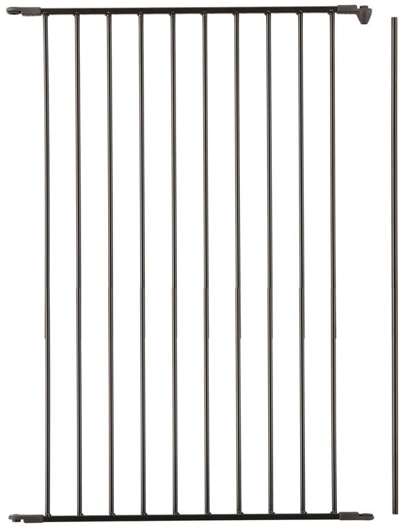 BabyDan Nadstavec pre DogSpace priestorovú zábranu Rocky 71 cm čierna