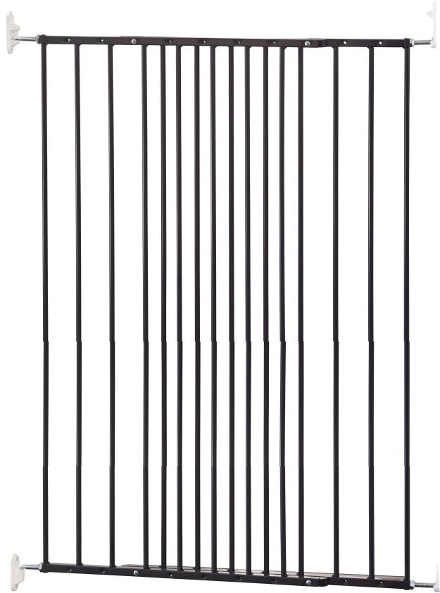 BabyDan DogSpace Charlie extra vysoká predlžovacia brána 62-107 cm čierna