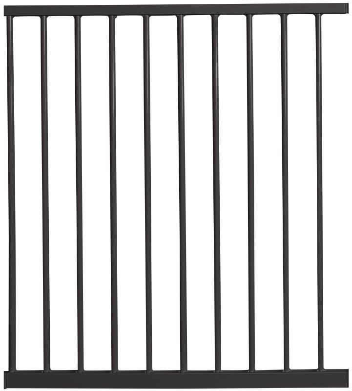 BabyDan Panel Asta s extra širokým predĺžením 64,5 cm čierna